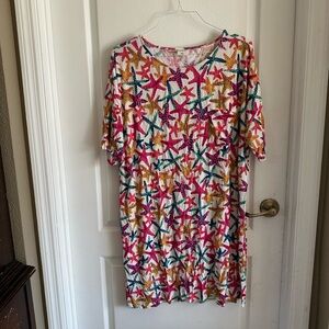 Soma Multicolor Starfish Print Sleepwear